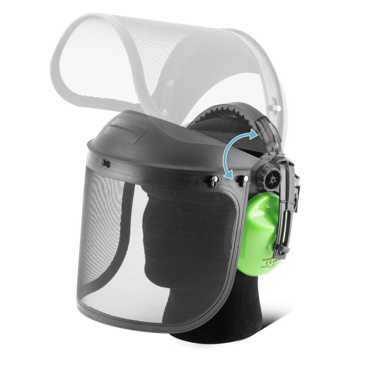 VICKY face and hearing protection combination EN352 EN1731 protective visor | forestry helmet | hard hat | eye protection | protective mask | head protection