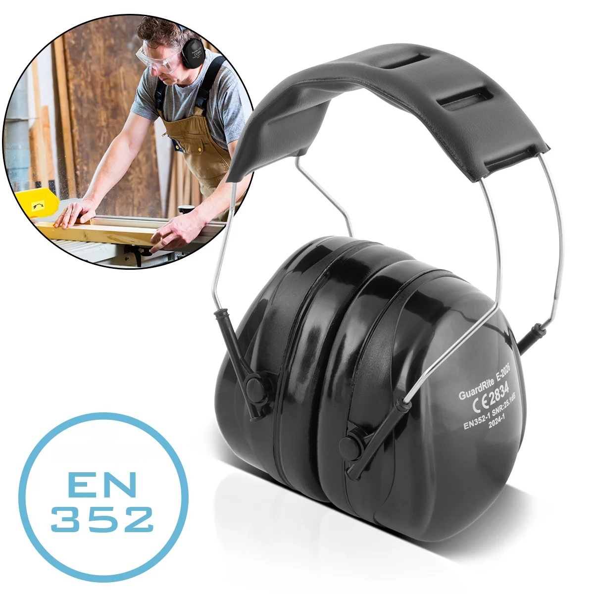 VICKY earmuffs EN352 noise protection | hearing protection | headphones | overhead earmuffs | PPE for the agricultural, forestry and construction industries
