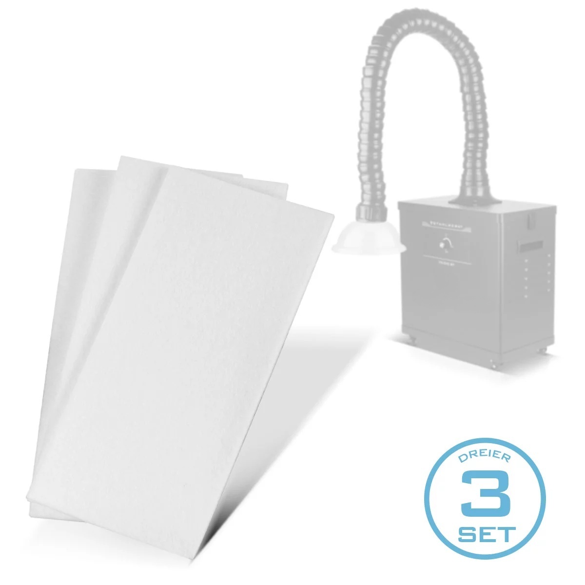 Vicky set of 3 pre-filters for fume extraction system FE-210 ST replacement filter | filter mat | air filter | pre-filter mat for extraction system | fume absorber | fume extractor